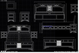 中式古典家具  明式大床