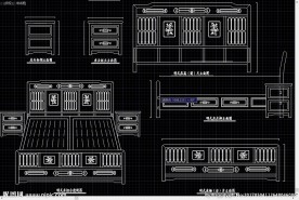 中式古典家具 明式简约大床
