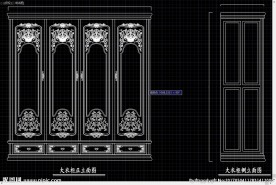中式古典家具  欧式1号大衣柜