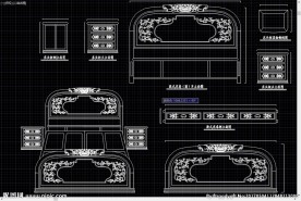 中式古典家具 欧式3号大床