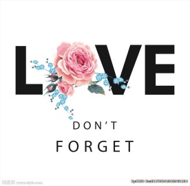 玫瑰花字母组合素材下载