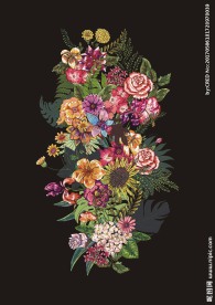 花朵花卉矢量图下载