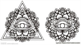 纹身花纹矢量图下载