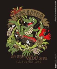 森林卡通动物印花图案