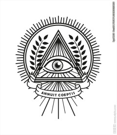 眼镜几何图形矢量图