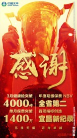 微信感谢海报