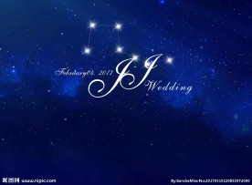 蓝色星空主题海报