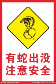 有蛇出没 注意安全