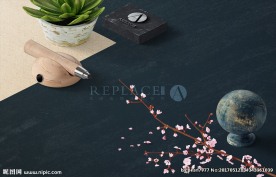 时尚桌面黑色样机