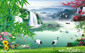 3D山水画素材（不分层）