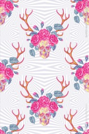 几何底纹下载骷髅花卉素材下载