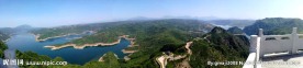 黄河三峡八角山全景图