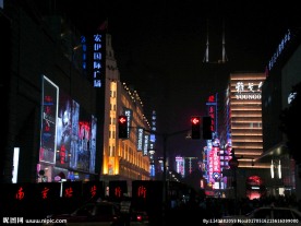 上海南京步行街夜景