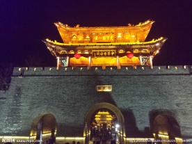 台儿庄古城夜景