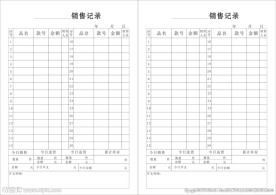 销售记录表