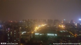 城市夜景俯瞰