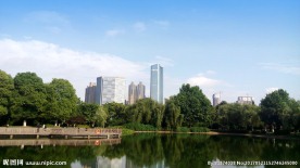 长沙湘江橘子洲风景
