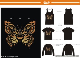 蝴蝶矢量图下载老虎矢量图下载