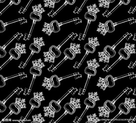 钥匙矢量图下载布料印花素材下载