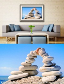 石头的门艺术壁画