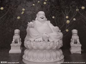 大肚弥勒佛模型