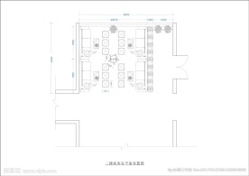 酒楼排位厅平面布置图