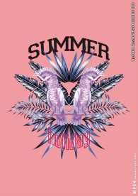 树叶小鸟矢量图下载