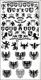 动物标志大全徽章素材下载