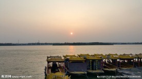 沈阳丁香湖 黄昏 夕阳
