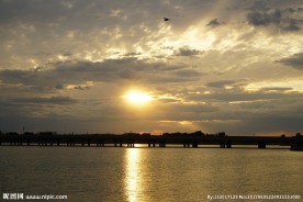 沈阳丁香湖 黄昏 夕阳