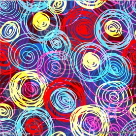 七彩圈圈底纹矢量图下载