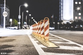 安静夜晚城市街景