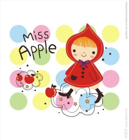 卡通水果小红帽矢量图下载