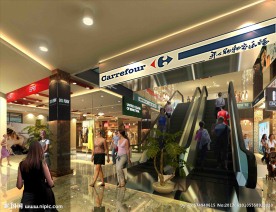 室内商场购物图