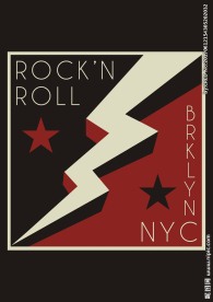 摇滚闪电矢量图下载