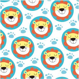 儿童服装花型 卡通狮子