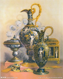 欧美宫廷瓷器 绘画装饰