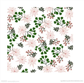 植物花卉四方连续矢量图下载