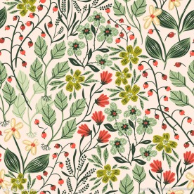 植物花卉四方连续矢量图下载