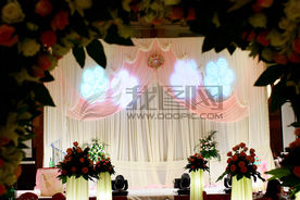 婚礼舞台场景布景