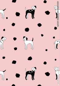 可爱卡通小狗斑点狗矢量图下载