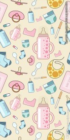 婴儿用品四方连续底纹