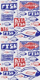 简笔画鱼四方连续底纹