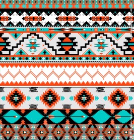 民族风费尔岛四方连续底纹