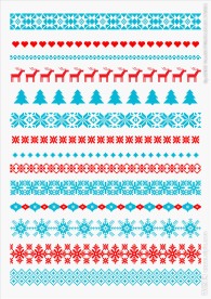 民族风费尔岛四方连续底纹