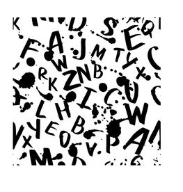 墨迹喷溅手写字体四方连续底纹