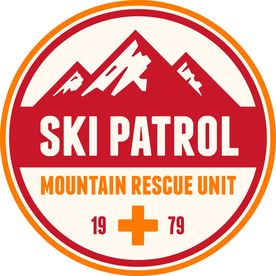 雪山滑雪印章邮戳矢量图下载