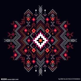 民族风花纹图案