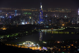 南京 紫金山 夜景