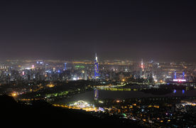 南京 紫金山 夜景